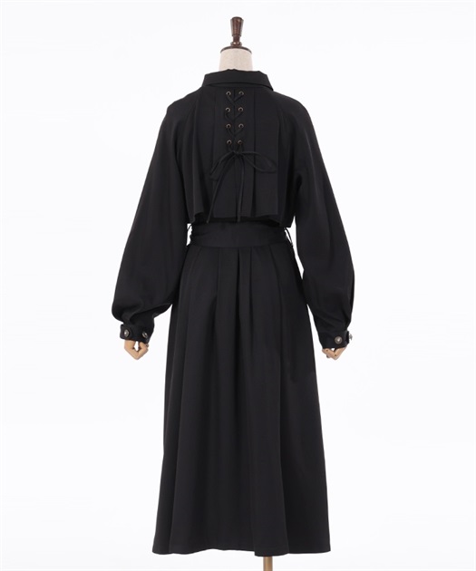 後レースアップトレンチコート | outlet | axes femme online shop 後レースアップトレンチコート | outlet | axes femme online shop