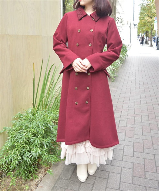 バッスル風ロングコート | outlet | axes femme online shop バッスル風ロングコート | outlet | axes femme online shop