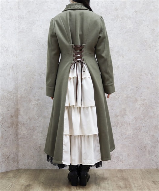 バッスル風ロングコート | axes femme | axes femme online shop バッスル風ロングコート | axes femme | axes femme online shop