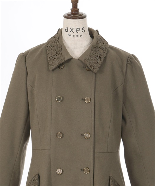 バッスル風ロングコート【期間限定価格】 | axes femme | axes バッスル風ロングコート【期間限定価格】 | axes femme | axes