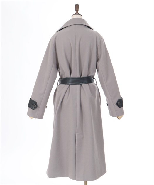 異素材切替ロングコート | axes femme | axes femme online shop 異素材切替ロングコート | axes femme | axes femme online shop