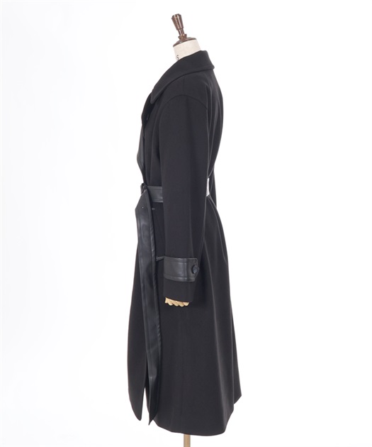 異素材切替ロングコート | axes femme | axes femme online shop 異素材切替ロングコート | axes femme | axes femme online shop