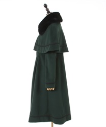ファー襟付ケープロングコート | outlet | axes femme online shop ファー襟付ケープロングコート | outlet | axes femme online shop