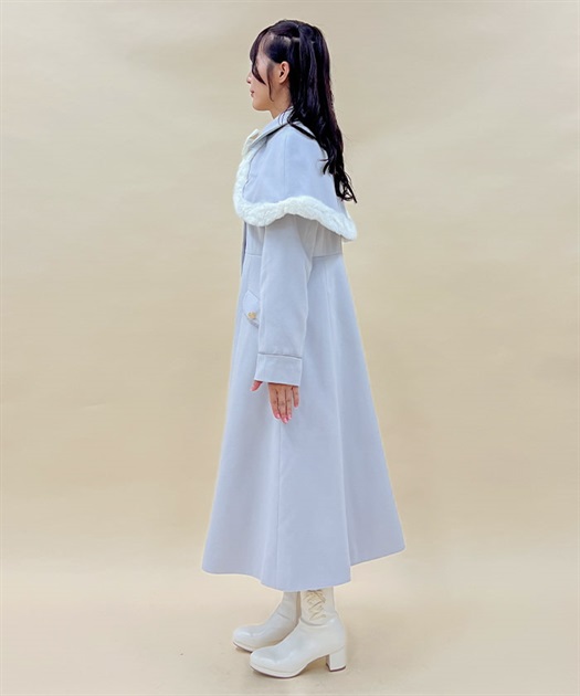 ファーデザインケープ付コート | 衣料 | axes femme online shop ファーデザインケープ付コート | 衣料 | axes femme online shop