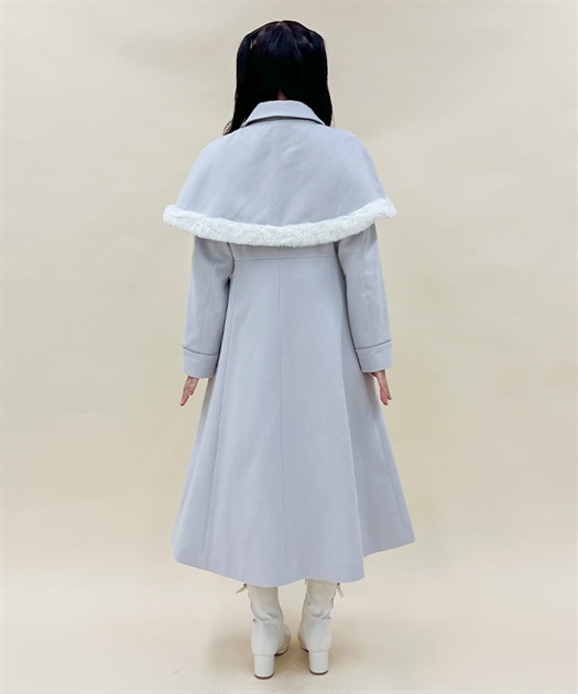 ファーデザインケープ付コート | レディース服・レディース ファーデザインケープ付コート | レディース服・レディース