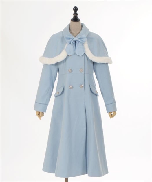ファーデザインケープ付コート | POETIQUE | axes femme online shop ファーデザインケープ付コート | POETIQUE | axes femme online shop