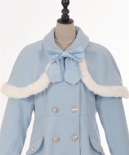 ファーデザインケープ付コート | 衣料 | axes femme online shop