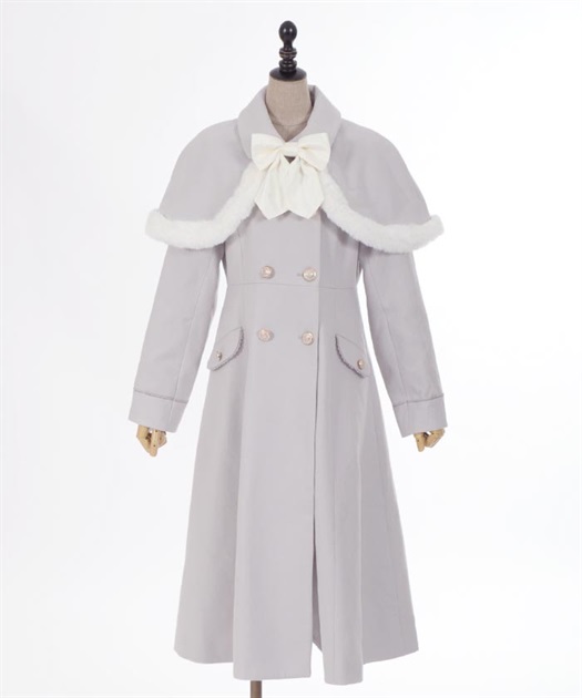 ファーデザインケープ付コート | 衣料 | axes femme online shop ファーデザインケープ付コート | 衣料 | axes femme online shop