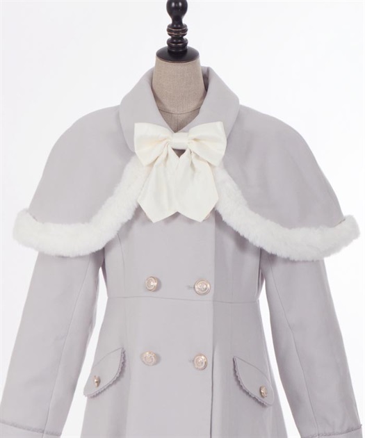 ファーデザインケープ付コート | 衣料 | axes femme online shop ファーデザインケープ付コート | 衣料 | axes femme online shop
