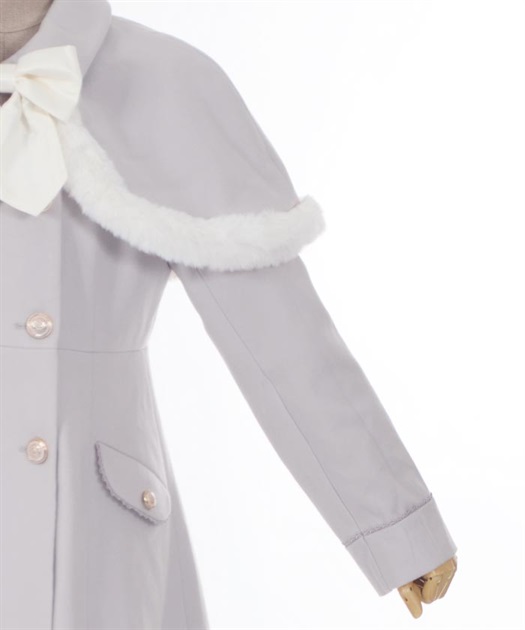 ファーデザインケープ付コート | レディース服・レディース ファーデザインケープ付コート | レディース服・レディース