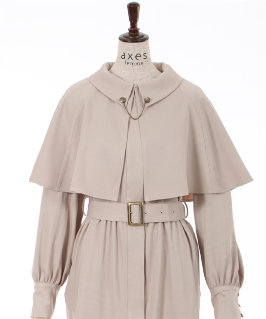 ケープ付インバネス風コート | outlet | axes femme online shop ケープ付インバネス風コート | outlet | axes femme online shop