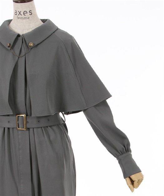 ケープ付インバネス風コート | outlet | axes femme online shop