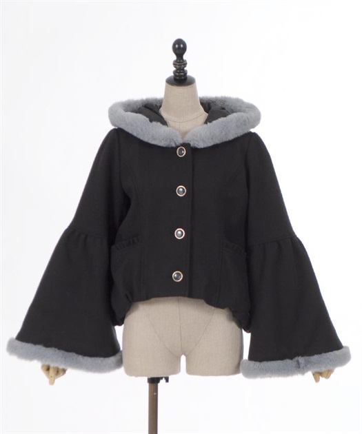 ベルスリーブフード付コート【期間限定価格】 | レディース服 ベルスリーブフード付コート【期間限定価格】 | レディース服