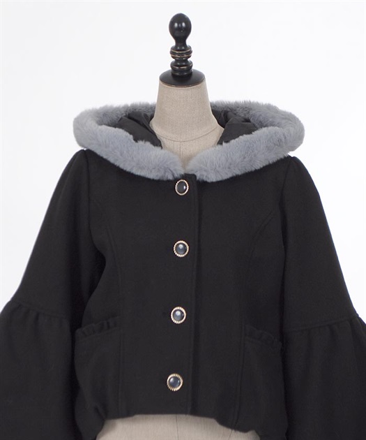 ベルスリーブフード付コート | POETIQUE | axes femme online shop