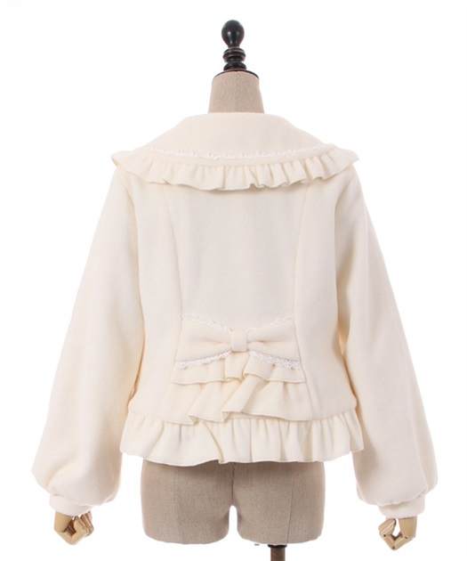 バックフリルショートコート | kawaii | axes femme online shop バックフリルショートコート | kawaii | axes femme online shop
