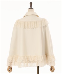 リボン付レースフリルコート | outlet | axes femme online shop リボン付レースフリルコート | outlet | axes femme online shop