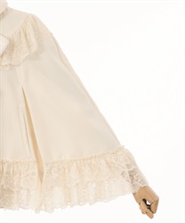 リボン付レースフリルコート | outlet | axes femme online shop リボン付レースフリルコート | outlet | axes femme online shop