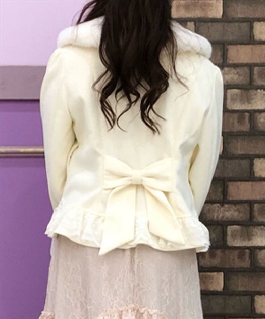 裾レースショートコート | 衣料 | axes femme online shop 裾レースショートコート | 衣料 | axes femme online shop