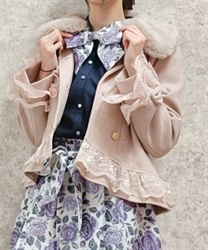 裾レースショートコート | 衣料 | axes femme online shop 裾レースショートコート | 衣料 | axes femme online shop