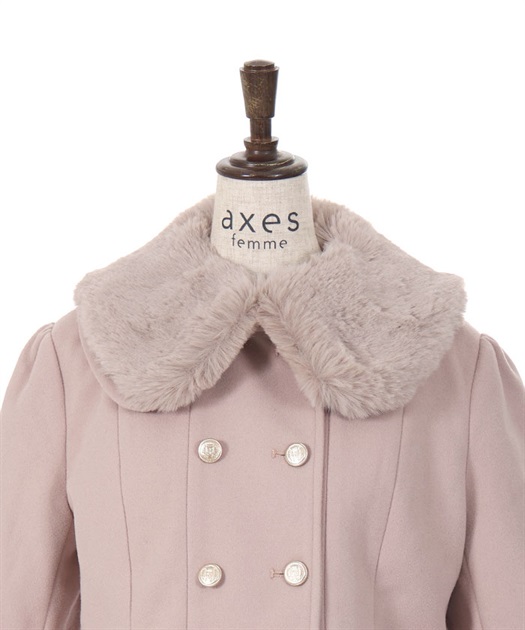 裾レースショートコート | axes femme | axes femme online shop 裾レースショートコート | axes femme | axes femme online shop