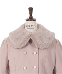 裾レースショートコート | 衣料 | axes femme online shop