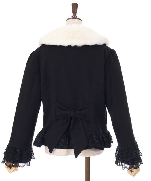 裾レースショートコート | axes femme | axes femme online shop 裾レースショートコート | axes femme | axes femme online shop