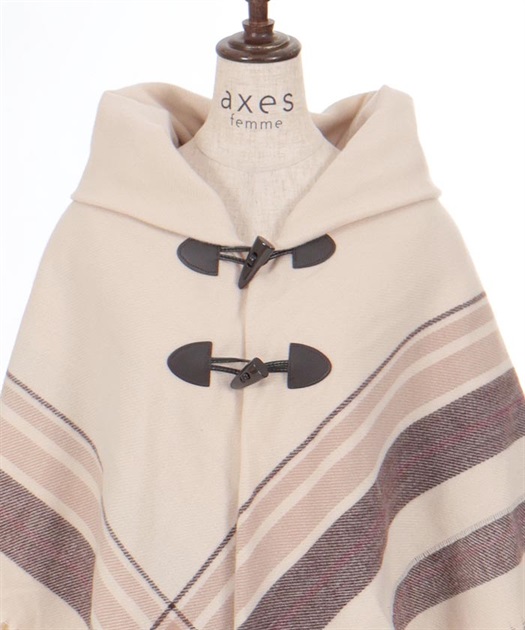 サイドラインチェックポンチョ | axes femme | axes femme サイドラインチェックポンチョ | axes femme | axes femme