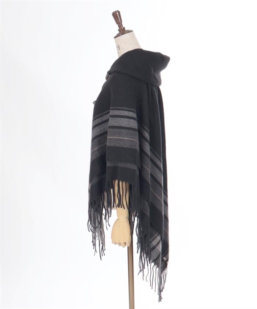 サイドラインチェックポンチョ | outlet | axes femme online shop サイドラインチェックポンチョ | outlet | axes femme online shop