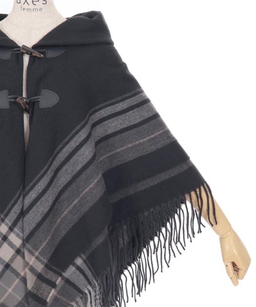 サイドラインチェックポンチョ | axes femme | axes femme サイドラインチェックポンチョ | axes femme | axes femme