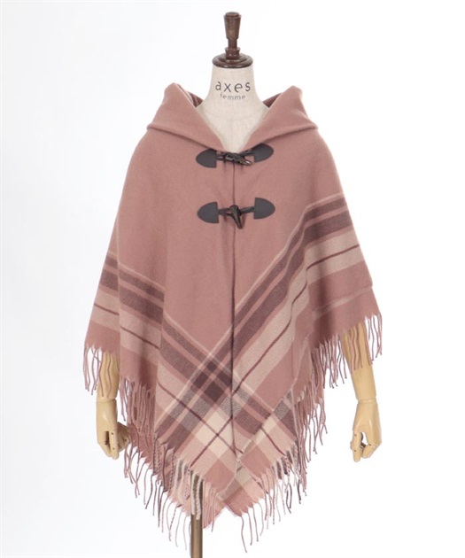 サイドラインチェックポンチョ | axes femme | axes femme サイドラインチェックポンチョ | axes femme | axes femme
