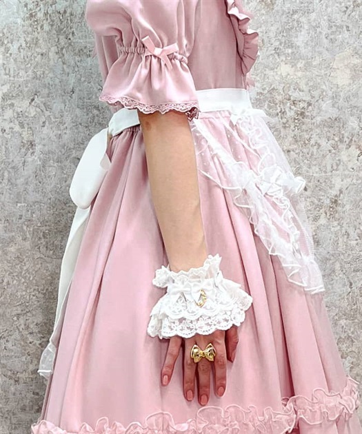 ドットチュールハーフエプロン | kawaii | axes femme online shop ドットチュールハーフエプロン | kawaii | axes femme online shop