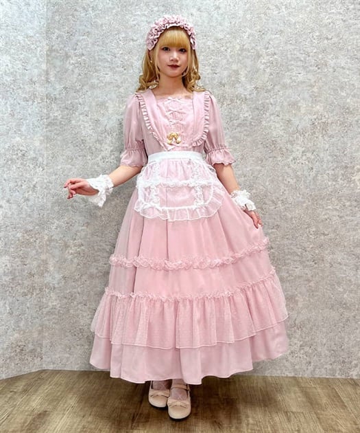 ドットチュールハーフエプロン | kawaii | axes femme online shop ドットチュールハーフエプロン | kawaii | axes femme online shop