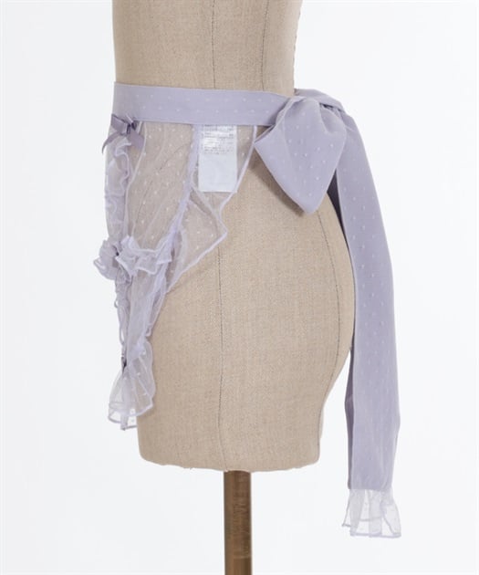 ドットチュールハーフエプロン | kawaii | axes femme online shop ドットチュールハーフエプロン | kawaii | axes femme online shop