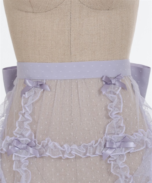 ドットチュールハーフエプロン | kawaii | axes femme online shop ドットチュールハーフエプロン | kawaii | axes femme online shop