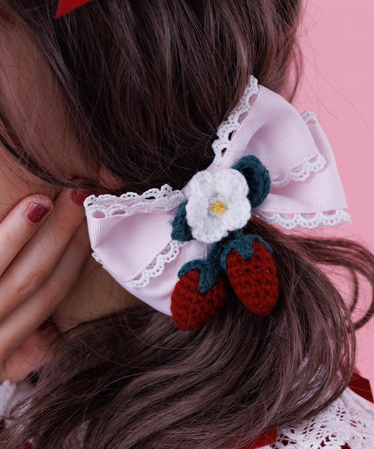 いちごリボンクリップセット | Chalmiere | axes femme onlineshop