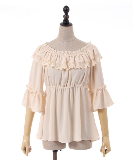 エンパイアフリルブラウス | outlet | axes femme online shop エンパイアフリルブラウス | outlet | axes femme online shop