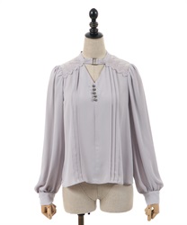 チョーカーデザインブラウス | outlet | axes femme online shop チョーカーデザインブラウス | outlet | axes femme online shop