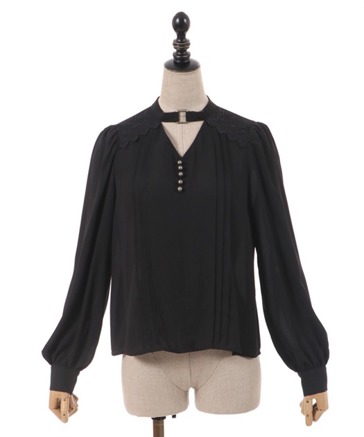 チョーカーデザインブラウス | outlet | axes femme online shop チョーカーデザインブラウス | outlet | axes femme online shop