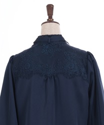 花刺繍リボンサテンブラウス | outlet | axes femme online shop 花刺繍リボンサテンブラウス | outlet | axes femme online shop