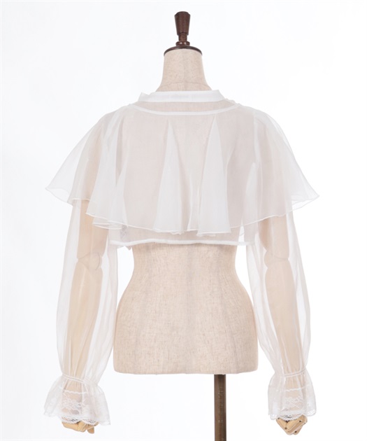 ケープ付ラメショートブラウス | レディース服・レディース ケープ付ラメショートブラウス | レディース服・レディース
