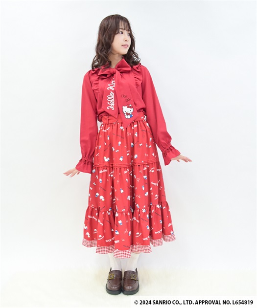ハローキティ刺繍ブラウス | 衣料 | axes femme online shop ハローキティ刺繍ブラウス | 衣料 | axes femme online shop