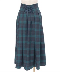 チェック柄ハイウエストスカート | outlet | axes femme online shop