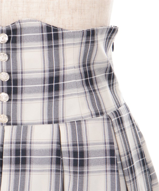 チェック柄ハイウエストスカート | outlet | axes femme online shop チェック柄ハイウエストスカート | outlet | axes femme online shop