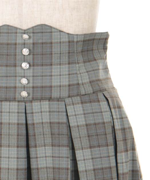 チェック柄ハイウエストスカート | outlet | axes femme online shop チェック柄ハイウエストスカート | outlet | axes femme online shop