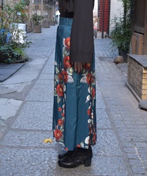 椿柄ロングスカート | axes femme | axes femme online shop 椿柄ロングスカート | axes femme | axes femme online shop