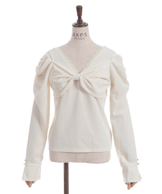 2WAYリボントップス | 衣料 | axes femme online shop 2WAYリボントップス | 衣料 | axes femme online shop
