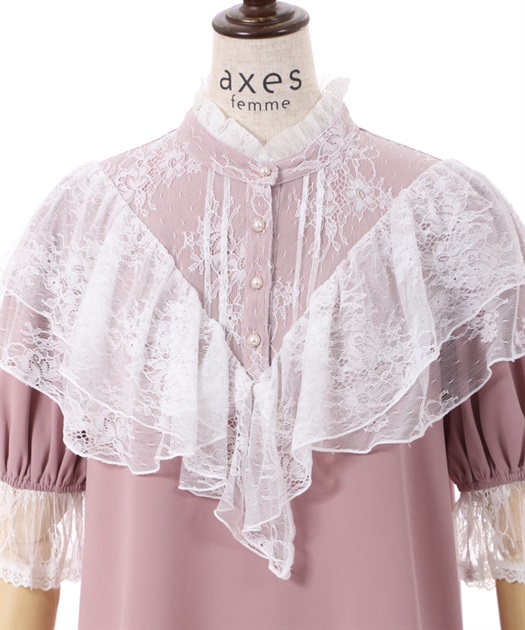 ヨーク切り替え半袖ブラウス | レディース服・レディース