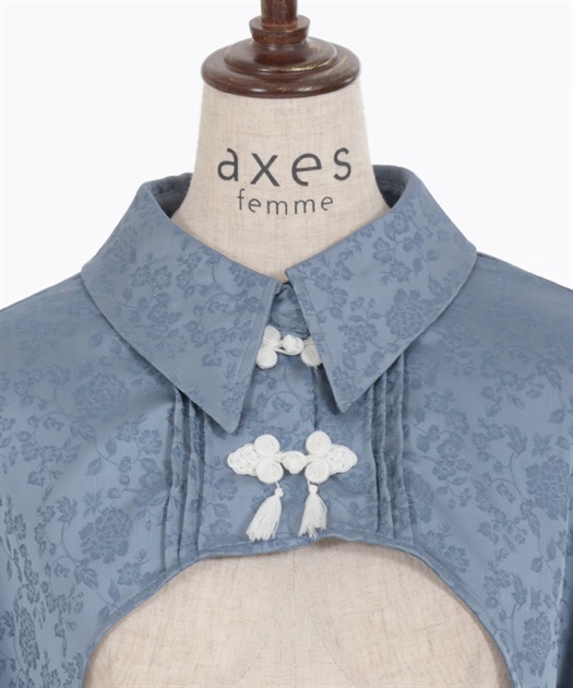チャイナ釦ショートボレロブラウス | axes femme | axes femme