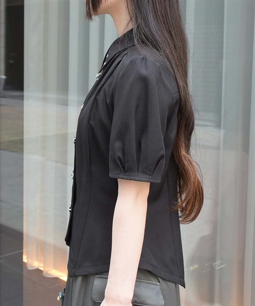 コルセット風ダブルボタンブラウス | レディース服・レディース コルセット風ダブルボタンブラウス | レディース服・レディース