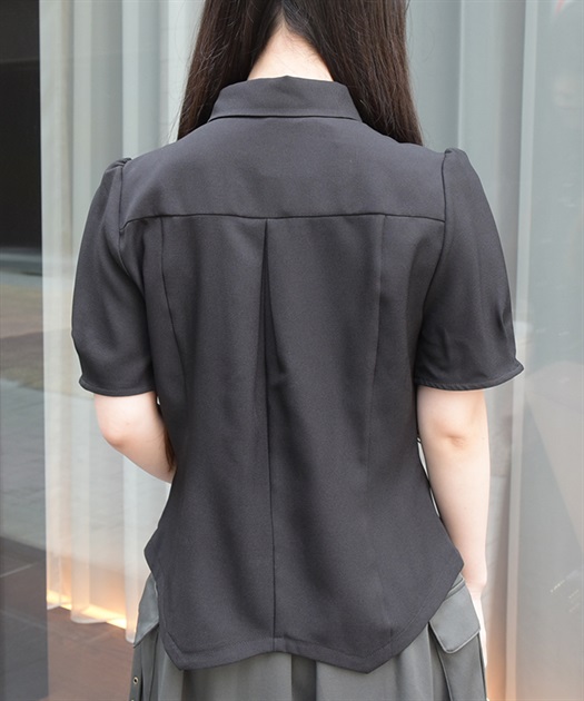 コルセット風ダブルボタンブラウス | outlet | axes femme コルセット風ダブルボタンブラウス | outlet | axes femme